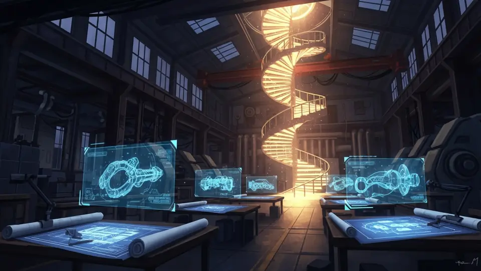 Ilustración conceptual de El ADN del innovador