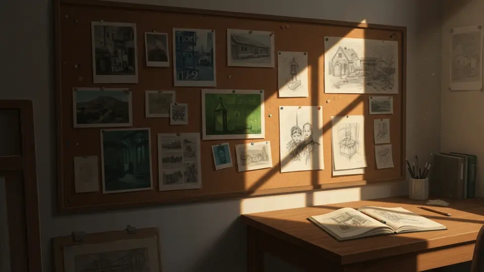 Ilustración conceptual de Roba como un artista